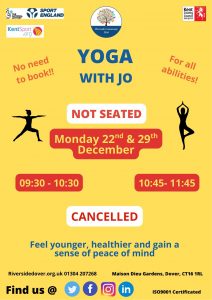 STANDING YOGA cancellation